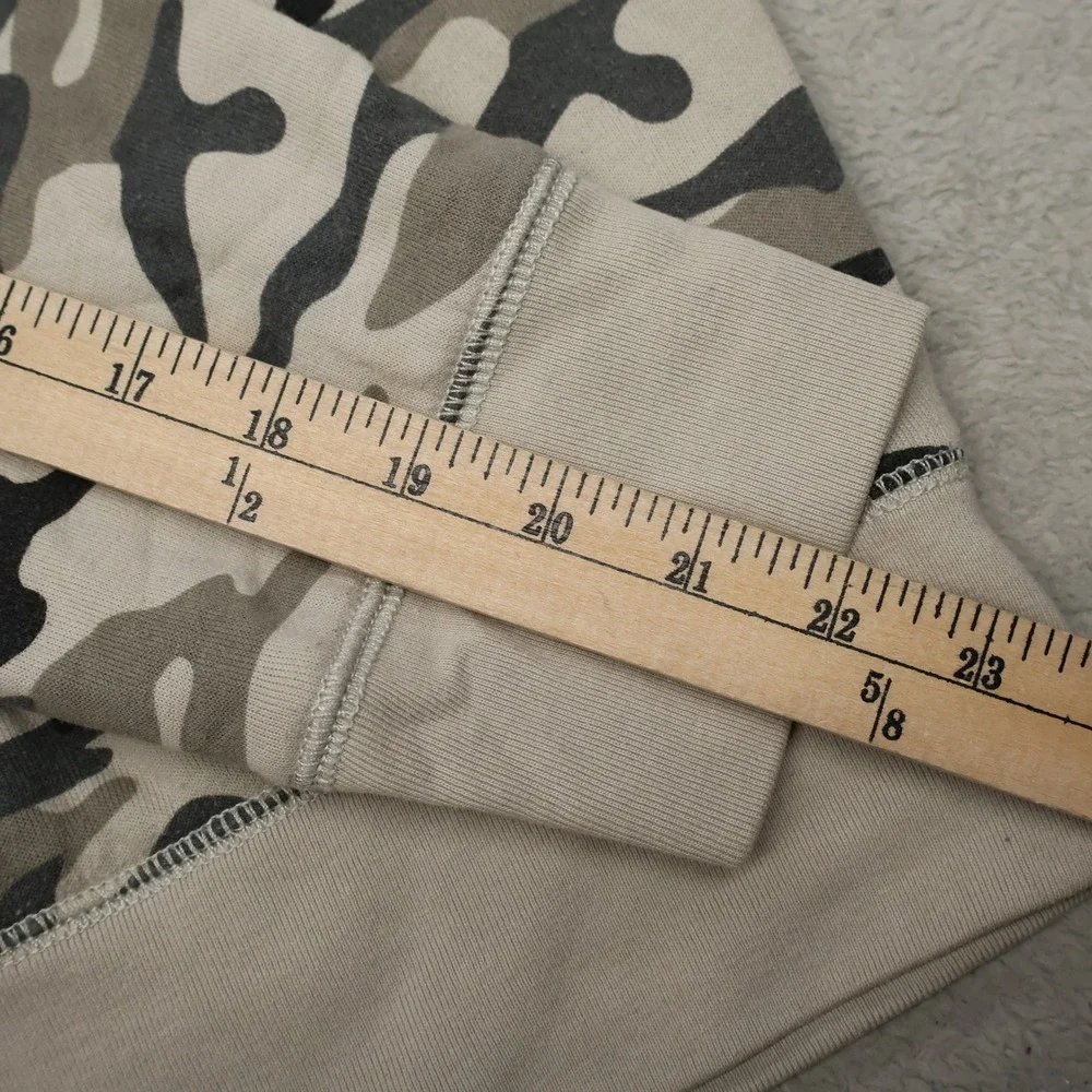 True Religion Sweatshirt Mens Medium White Camo‎ Graphic Crewneck Pullover READ